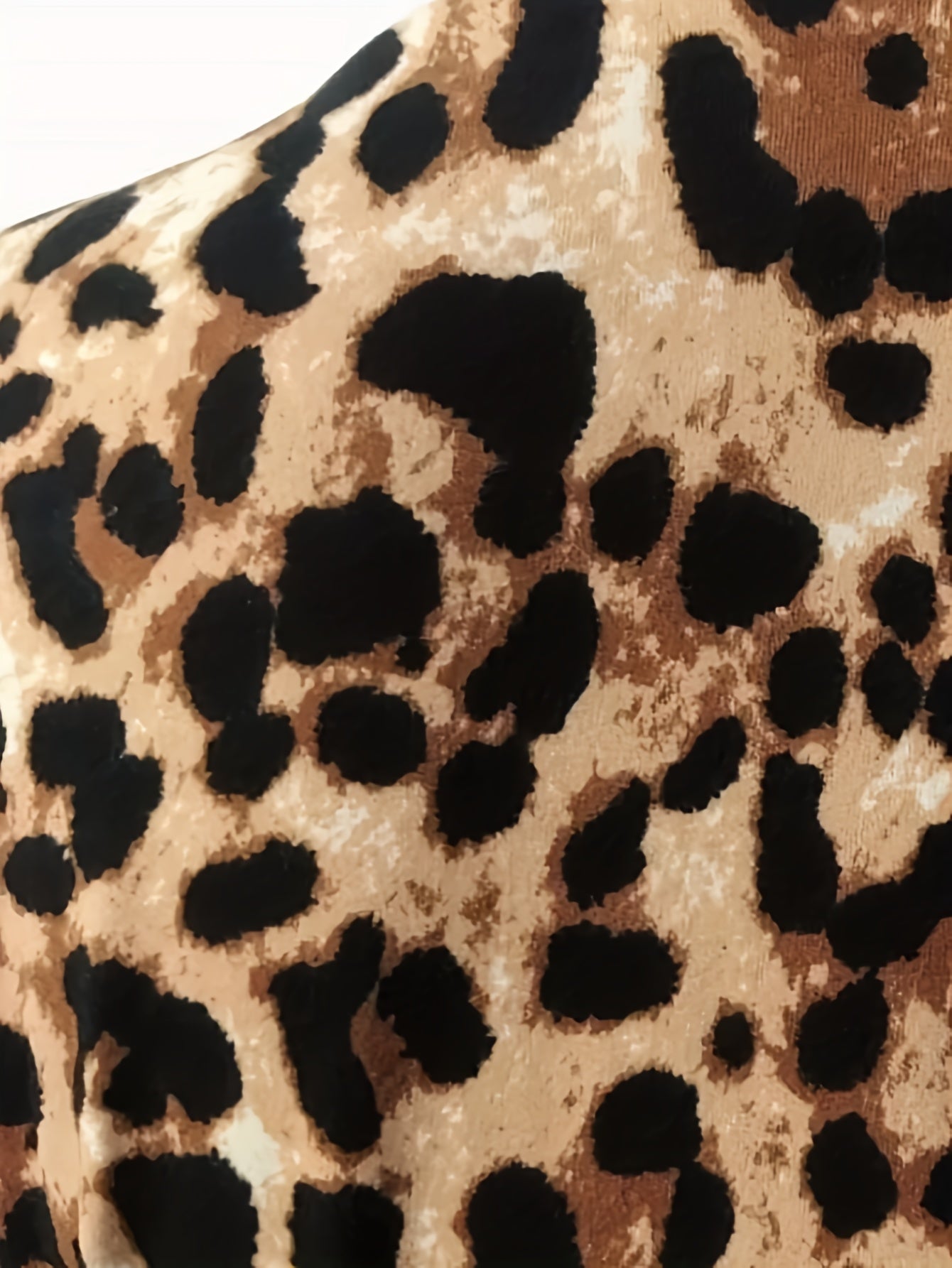 Leopard Print Lounge Set, Long Sleeve Robe With Belt & Strapless Crop Top & Pants, Women's Loungewear & Sleepwear