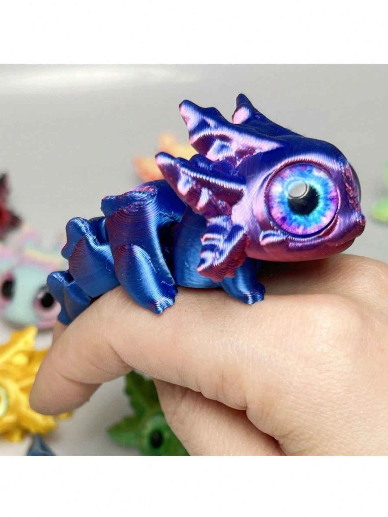 3D-Printed Salamander – Movable Joints, Realistic Eyes, Bright Colours, Durable Plastic Mini Collectible Suitable For Teenagers And Adults, Unique Gift Idea, Mini Toy Gift - Pedlar's Attic
