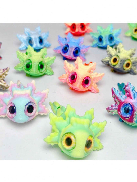 3D-Printed Salamander – Movable Joints, Realistic Eyes, Bright Colours, Durable Plastic Mini Collectible Suitable For Teenagers And Adults, Unique Gift Idea, Mini Toy Gift - Pedlar's Attic