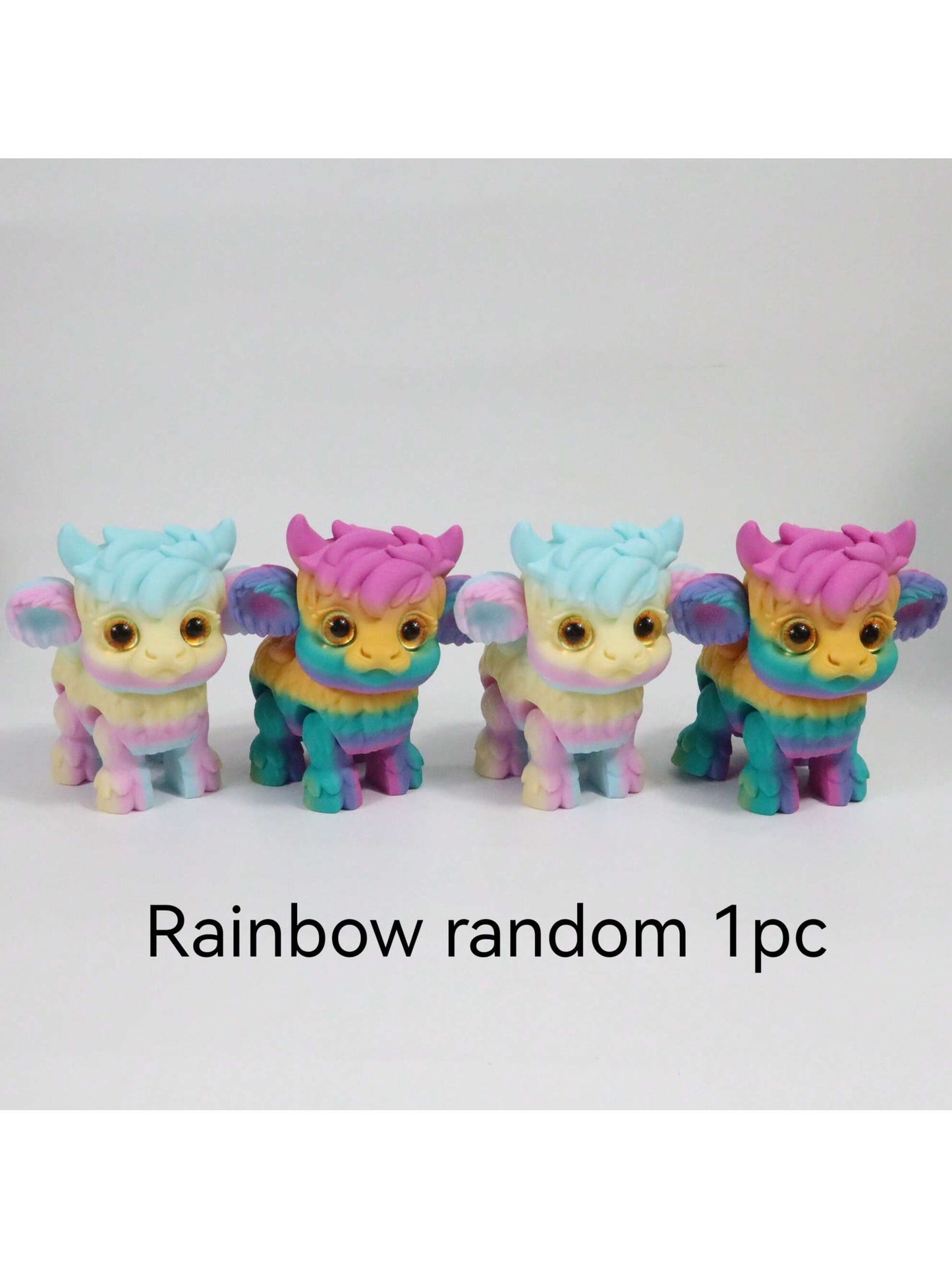 1pc 3D Printed Yak Statue, Home Decor, Figurine With Realistic Eyes And Movable Joints, Suitable For Halloween, Christmas Gifts, Various Occasions, 3D Printed Animal Decoration - Pedlar's Attic