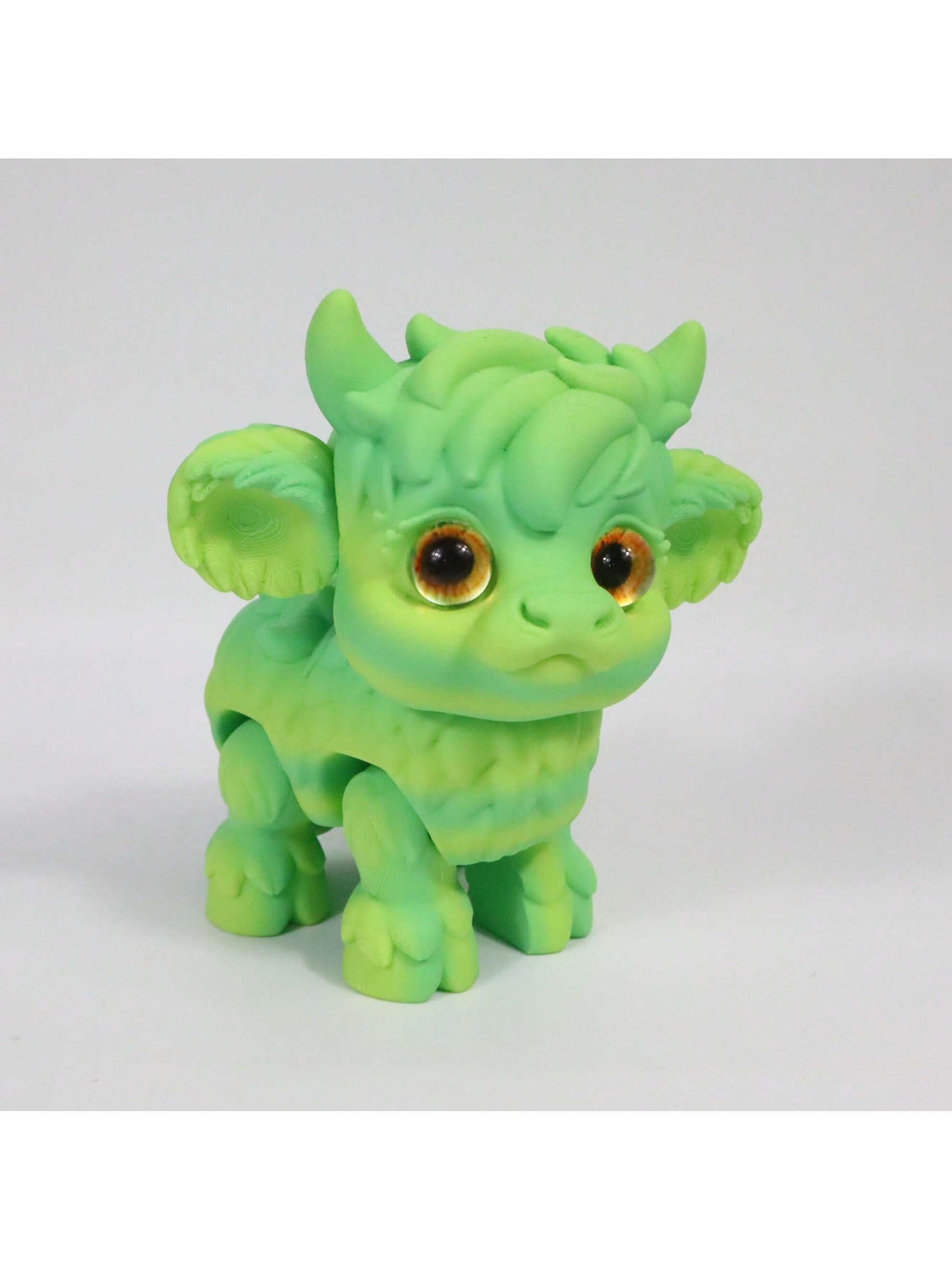1pc 3D Printed Yak Statue, Home Decor, Figurine With Realistic Eyes And Movable Joints, Suitable For Halloween, Christmas Gifts, Various Occasions, 3D Printed Animal Decoration - Pedlar's Attic
