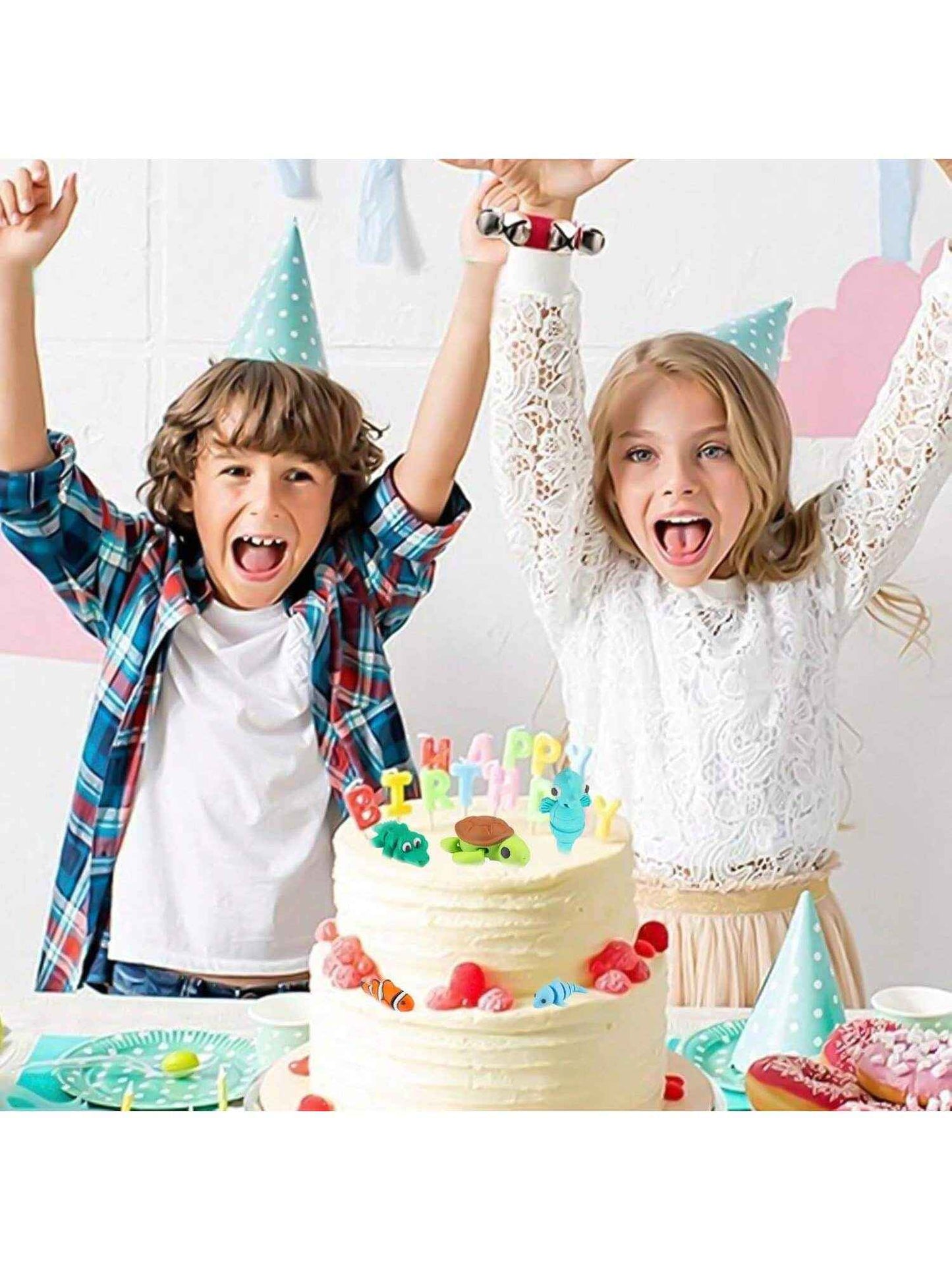 22PCS Ocean Animal Set, 3D Printed Mini Sea Animals Articulating Flexible Fidget Toys, Cute Animal Figurines Toys Birthday Office Desktop Home Decoration,This Is The Best Gift To Give Them On Christmas, Halloween Or A Child's Birthday. - Pedlar's Attic