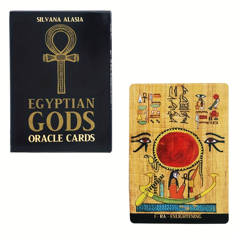 Egyptian Gods Oracle Cards Divination Board Game Tarot Cards