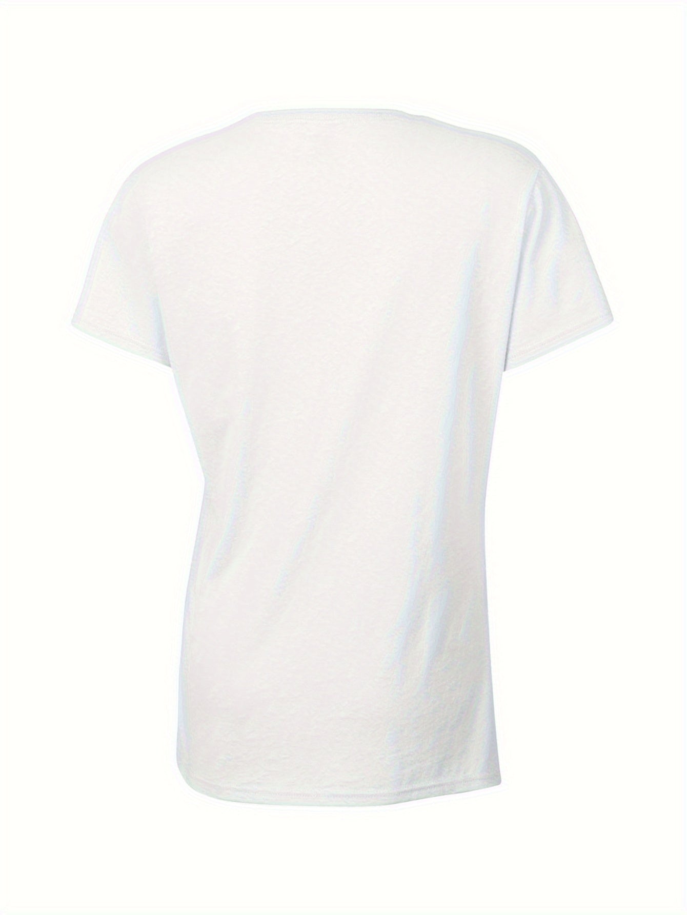 Fashionable Women's T-shirt - Comfortable, Loose And Round Neck, Suitable for All Seasons, Elegant And Casual Top, Local Delivery, A Must-have Summer Pure Cotton Party Style. Simple Women's T-shirt, Comfortable Style, Printed