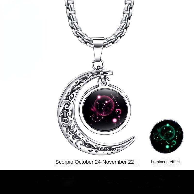 The Zodiac, Necklace for Men Stainless Steel Mens Necklaces Set Jewelry Gifts With Chain And Pendant, Multiple styles