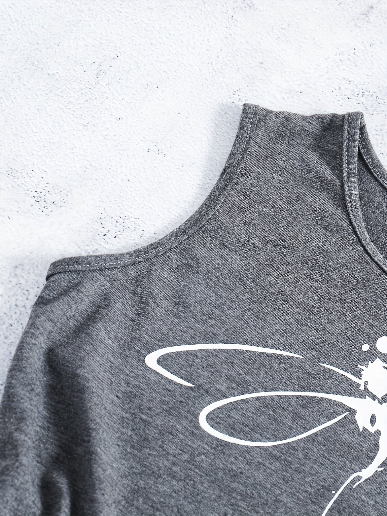 Girls Casual Dragonfly Print Crew Neck Sleeveless T-shirt Top For Summer Gift Outdoor Party