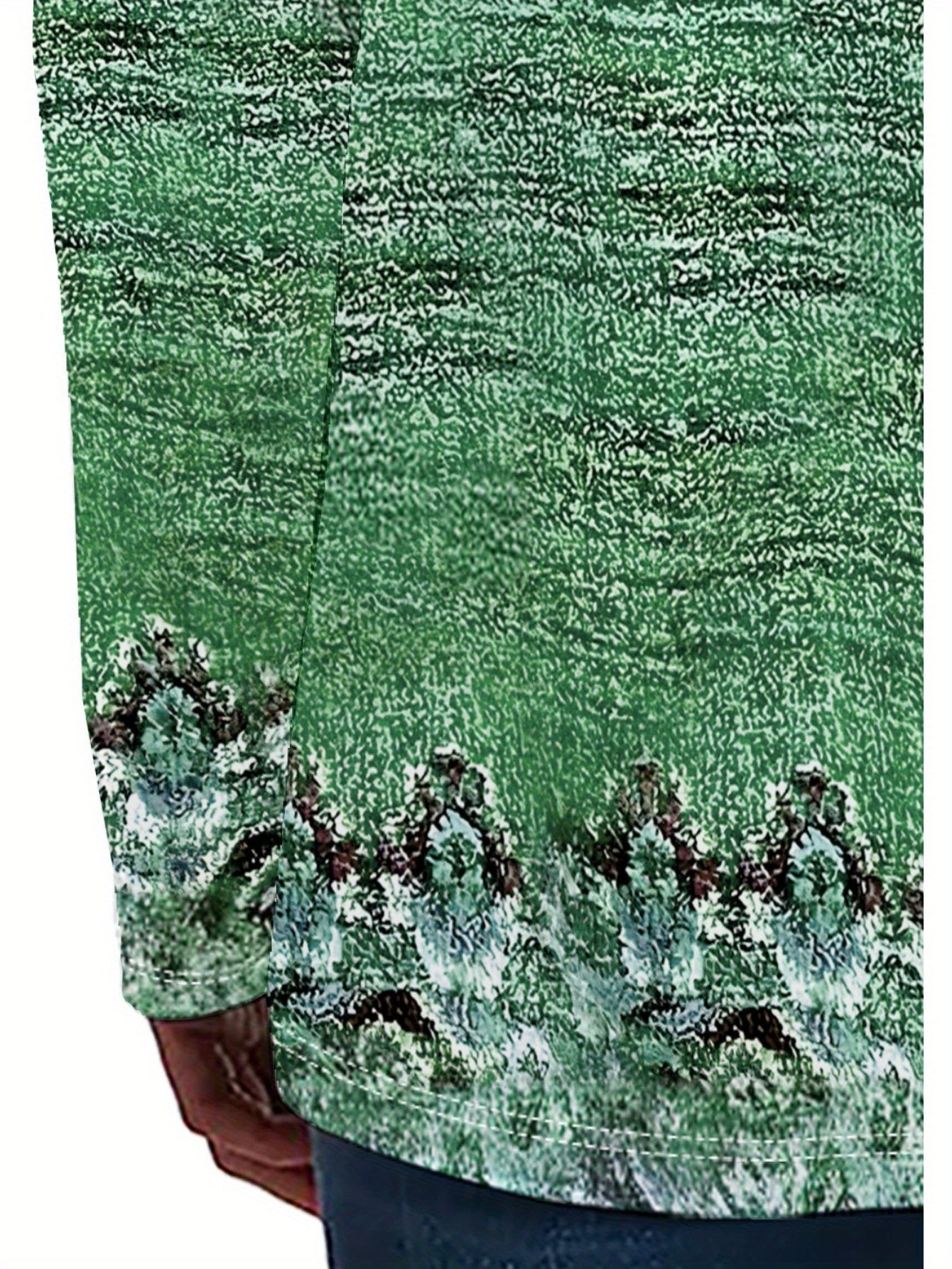 Women'S T-shirt Full Body Print - Comfortable Short Sleeved Round Neck - Perfect Choice for Spring and Autumn Casual Wear