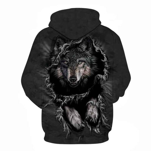 Mountain Wolf Hoodies 3D Men Women Sweatshirt Pullover - Pedlar's Attic