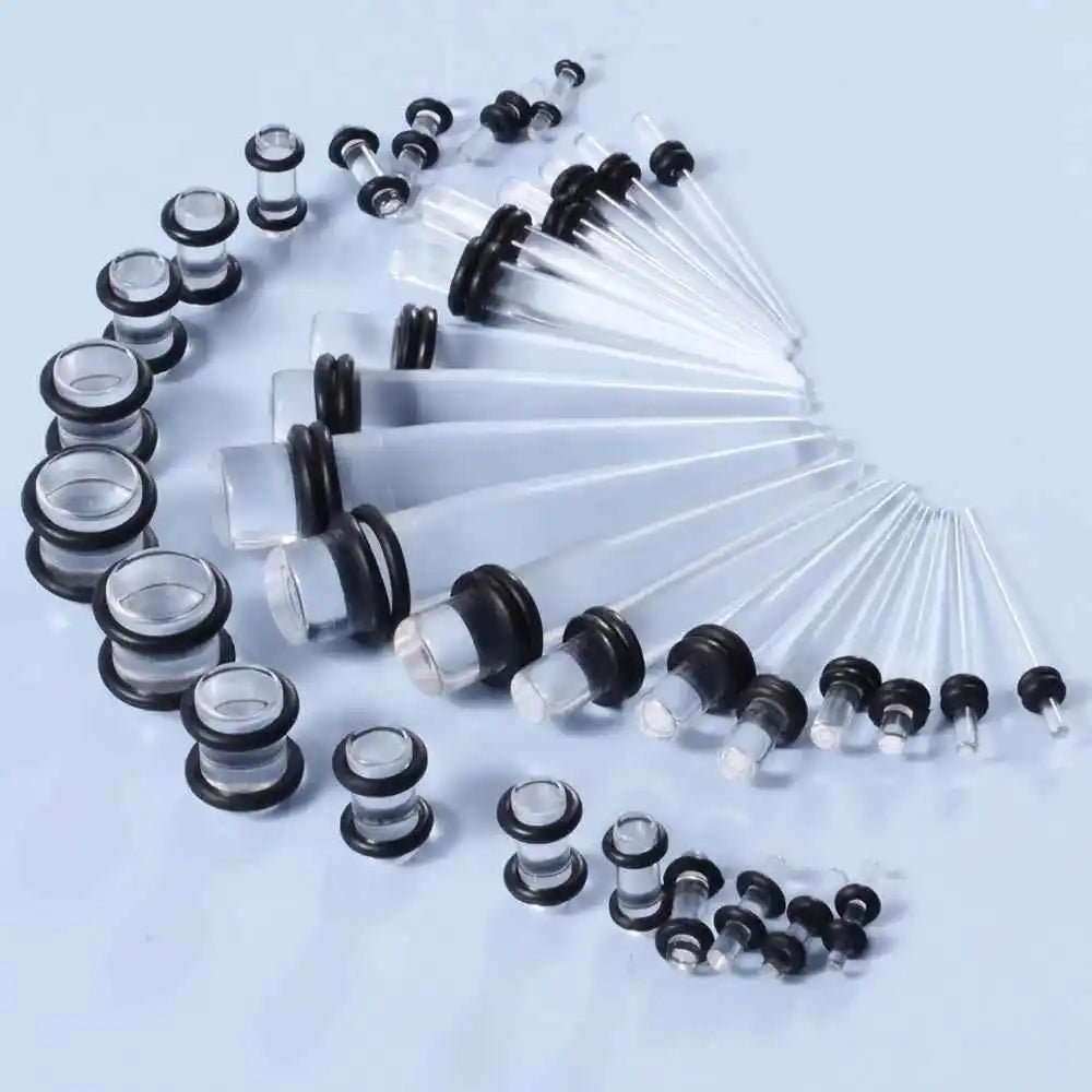 Acrylic Dreams Ear Gauge Taper & Plug Kit - 36pcs for Stunning Stretches - Pedlar's Attic