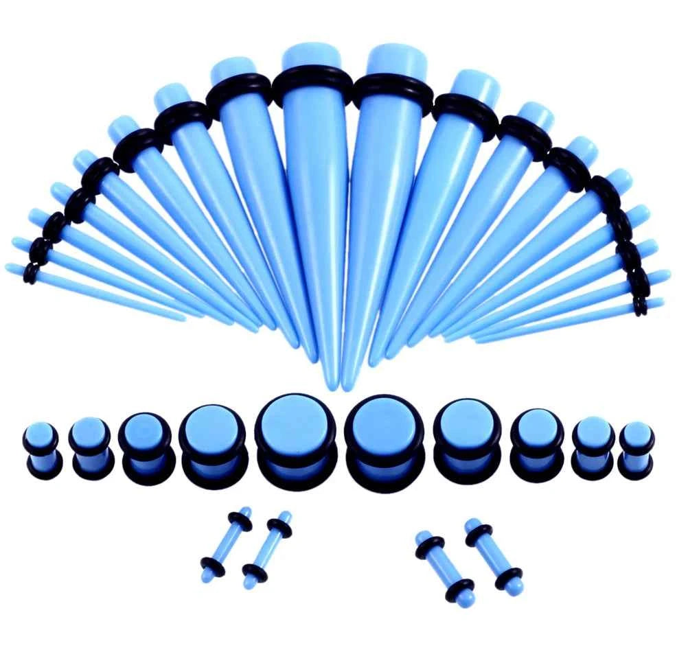 36pcs/lot Acrylic Ear Gauge Taper and Plug Stretching Kits - Pedlar's Attic