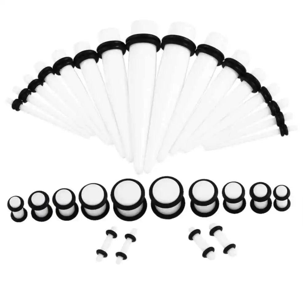 Acrylic Dreams Ear Gauge Taper & Plug Kit - 36pcs for Stunning Stretches - Pedlar's Attic