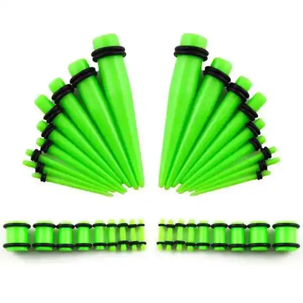 Acrylic Dreams Ear Gauge Taper & Plug Kit - 36pcs for Stunning Stretches - Pedlar's Attic