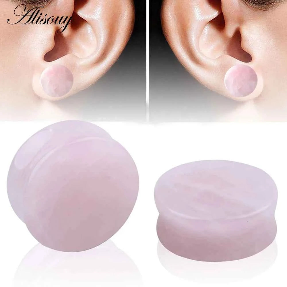 1PC Stone Ear Plugs Gauges Earrings Women Men Ear Plug Flesh Tunnel Piercing Expander Ear Stretcher Body Piercing Jewelry - Pedlar's Attic