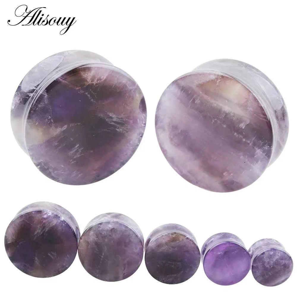 1PC Stone Ear Plugs Gauges Earrings Women Men Ear Plug Flesh Tunnel Piercing Expander Ear Stretcher Body Piercing Jewelry - Pedlar's Attic