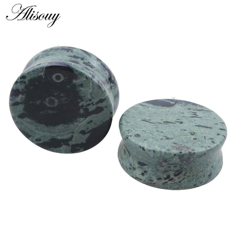 1PC Stone Ear Plugs Gauges Earrings Women Men Ear Plug Flesh Tunnel Piercing Expander Ear Stretcher Body Piercing Jewelry - Pedlar's Attic