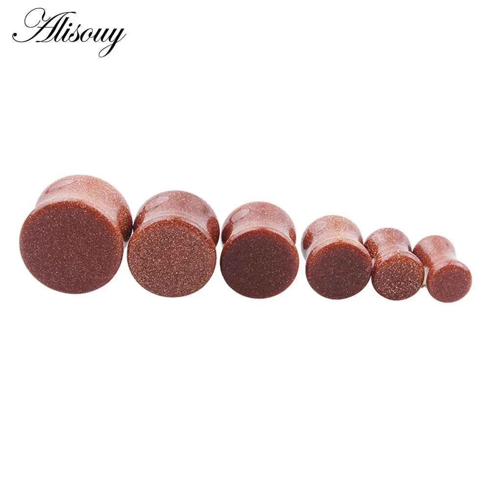 1PC Stone Ear Plugs Gauges Earrings Women Men Ear Plug Flesh Tunnel Piercing Expander Ear Stretcher Body Piercing Jewelry - Pedlar's Attic