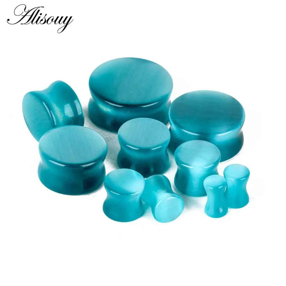 1PC Stone Ear Plugs Gauges Earrings Women Men Ear Plug Flesh Tunnel Piercing Expander Ear Stretcher Body Piercing Jewelry - Pedlar's Attic