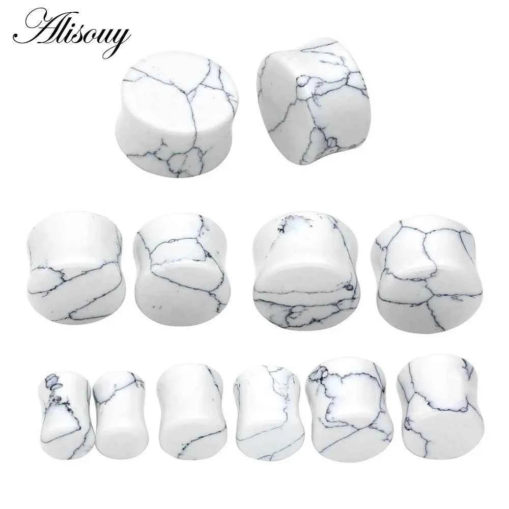 1PC Stone Ear Plugs Gauges Earrings Women Men Ear Plug Flesh Tunnel Piercing Expander Ear Stretcher Body Piercing Jewelry - Pedlar's Attic