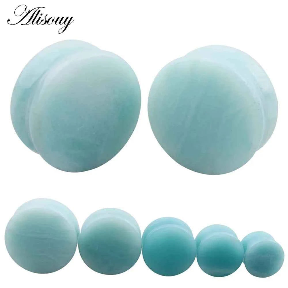 1PC Stone Ear Plugs Gauges Earrings Women Men Ear Plug Flesh Tunnel Piercing Expander Ear Stretcher Body Piercing Jewelry - Pedlar's Attic