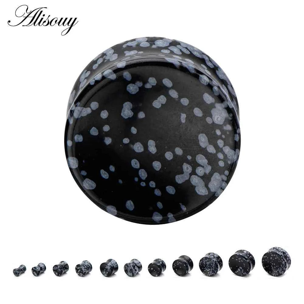 1PC Stone Ear Plugs Gauges Earrings Women Men Ear Plug Flesh Tunnel Piercing Expander Ear Stretcher Body Piercing Jewelry - Pedlar's Attic