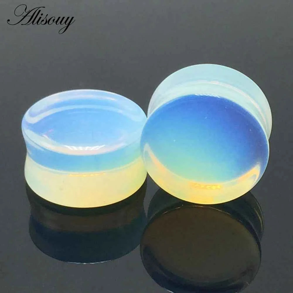 1PC Stone Ear Plugs Gauges Earrings Women Men Ear Plug Flesh Tunnel Piercing Expander Ear Stretcher Body Piercing Jewelry - Pedlar's Attic