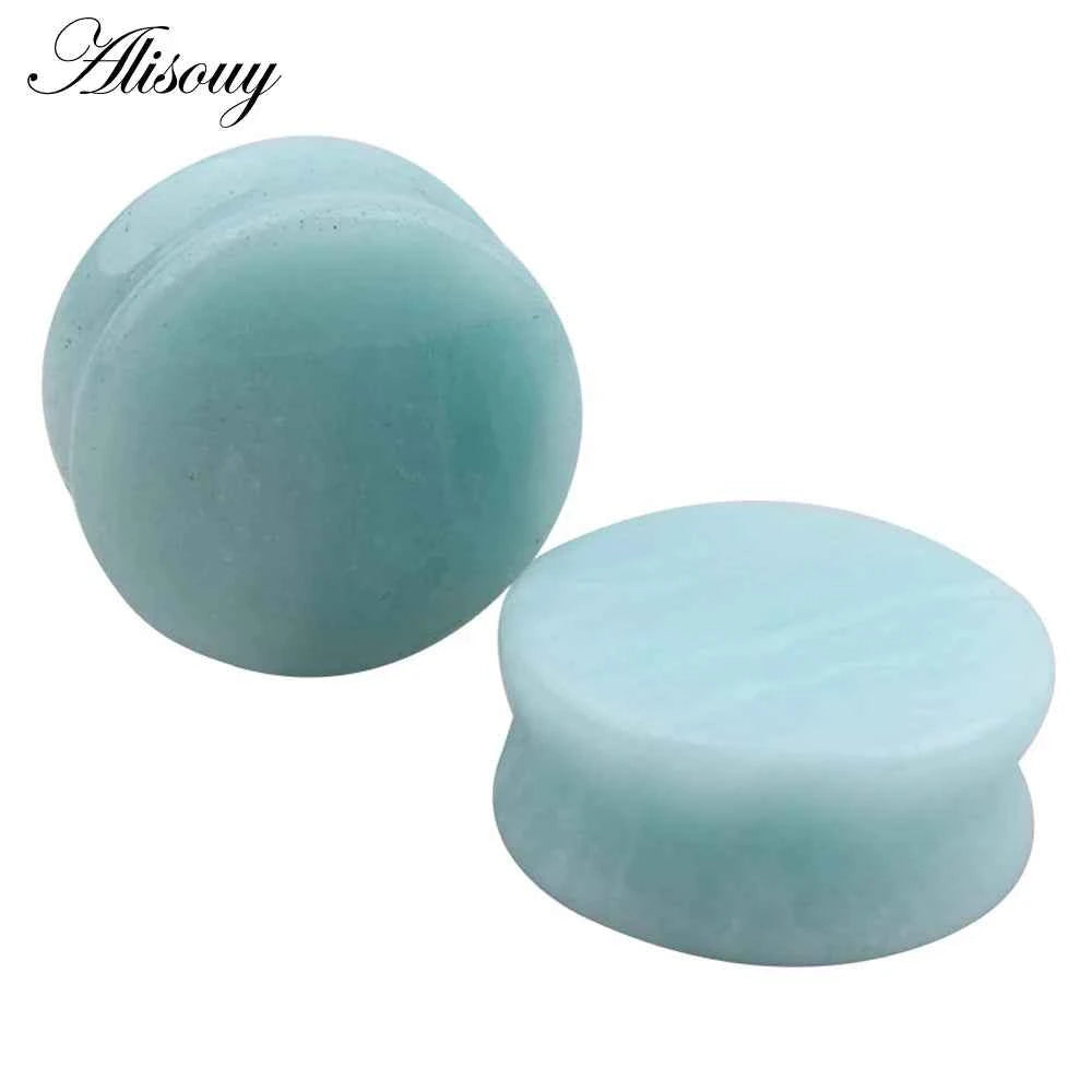 1PC Stone Ear Plugs Gauges Earrings Women Men Ear Plug Flesh Tunnel Piercing Expander Ear Stretcher Body Piercing Jewelry - Pedlar's Attic