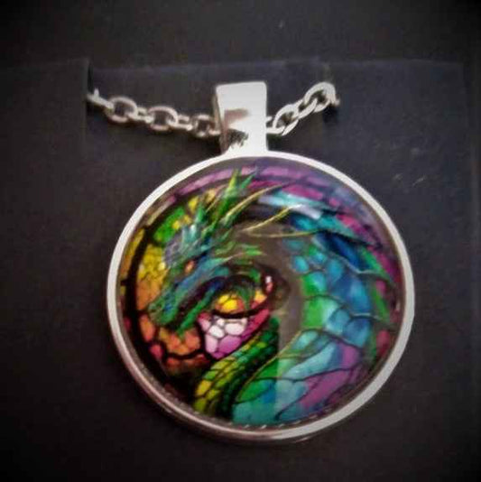 Rainbow Dragon Portrait - Pedlar's Attic