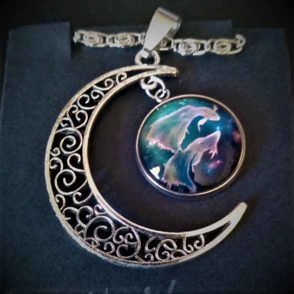 Moon Zodiac Pendant - Pedlar's Attic