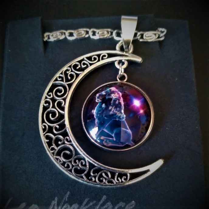 Moon Zodiac Pendant - Pedlar's Attic