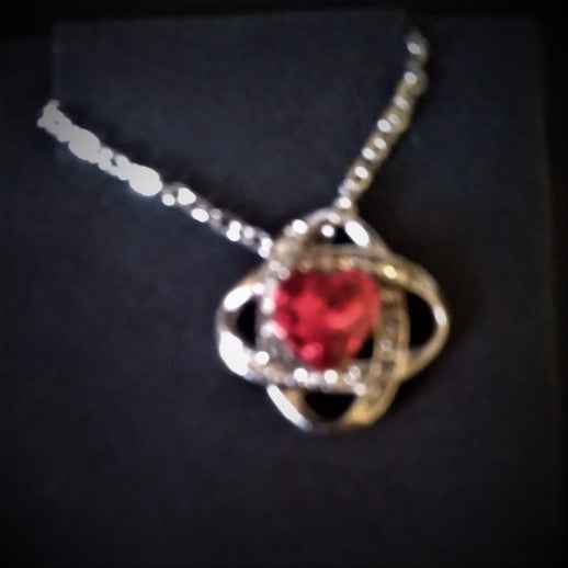 Heart shaped Jewel in rings - Pedlar's Attic