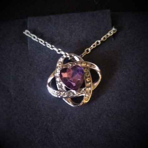 Heart shaped Jewel in rings - Pedlar's Attic