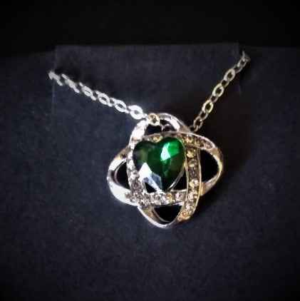 Heart shaped Jewel in rings - Pedlar's Attic