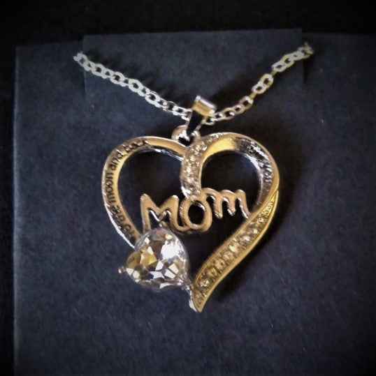 Jeweled MOM Heart - Pedlar's Attic