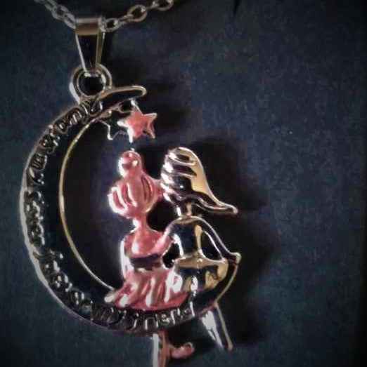 Silver Tone and Pink Sisters - Pedlar's Attic