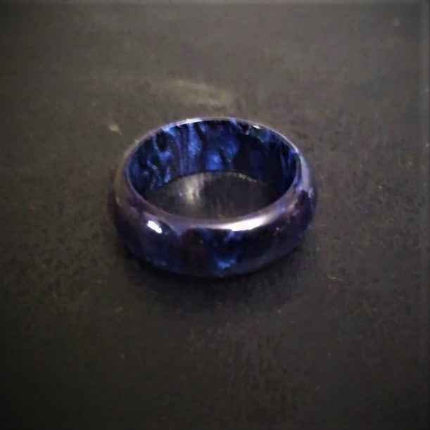 Hematite Glow Ring - Dazzling Grey Hematite Stone for Modern Elegance - Pedlar's Attic
