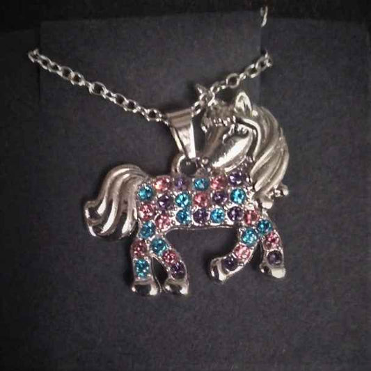 Pink, Blue + White Unicorn - Pedlar's Attic