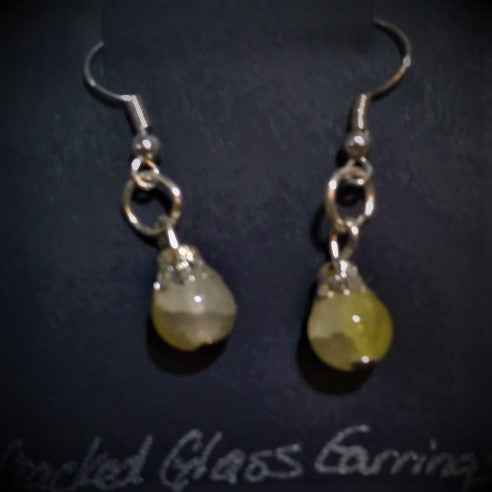 Cracked Glass Earrings - Pedlar's Attic