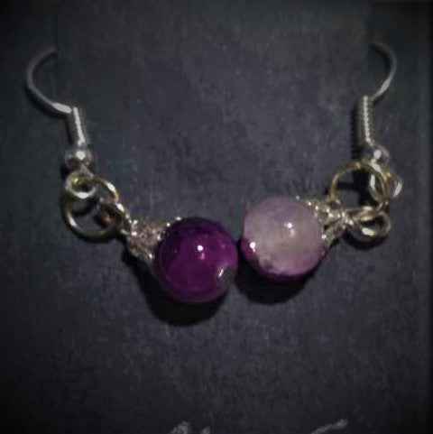 Cracked Glass Earrings - Pedlar's Attic