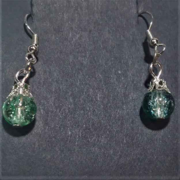 Cracked Glass Earrings - Pedlar's Attic
