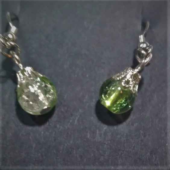 Cracked Glass Earrings - Pedlar's Attic