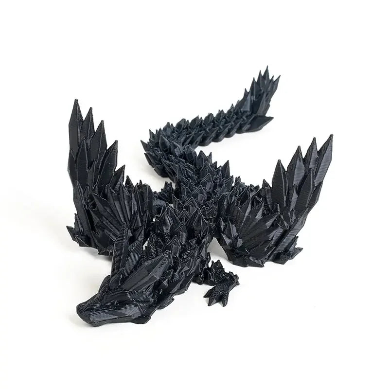 3D Printed Dragon Dinosaur Model Joints Can Move Freely Desktop Craft Ornament Gifts for Kids For Landscaping Decoration - Pedlar's Attic