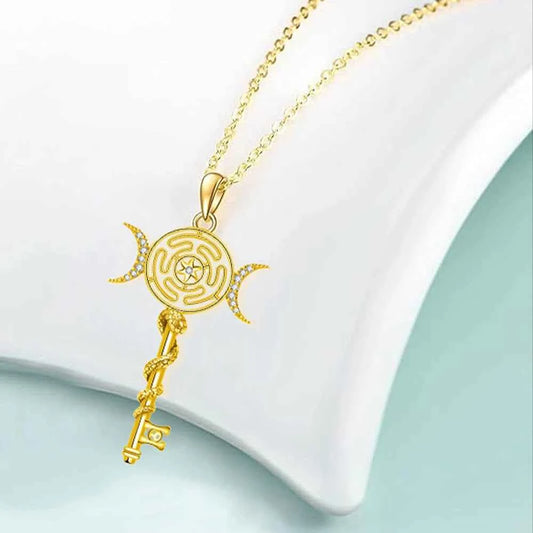 Hekate Wheel Pendant Necklace