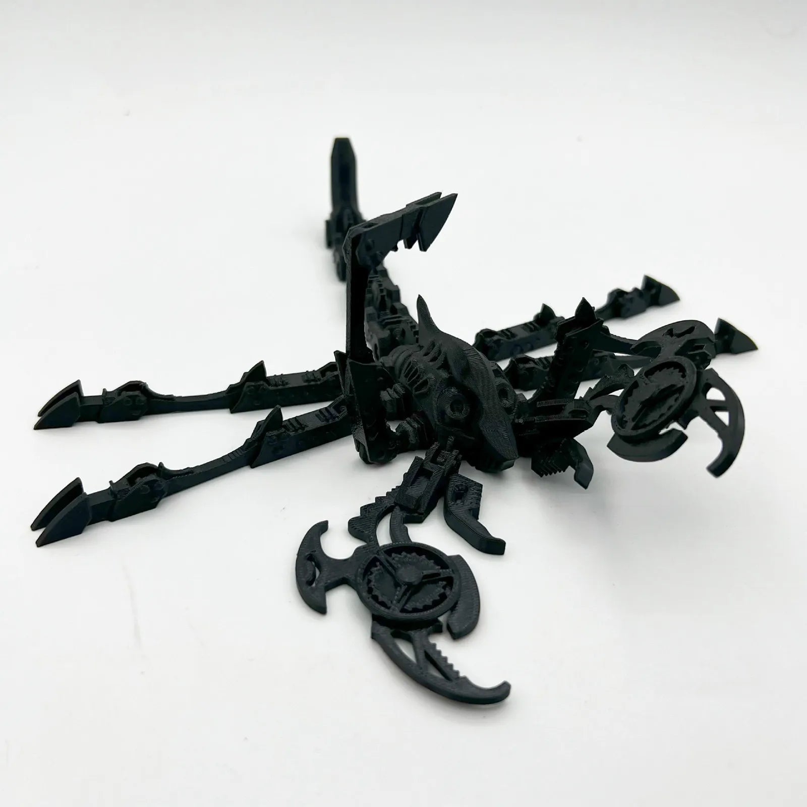 3d Printed Steam Technology Dinosaur Animal Toys Home Room Car Ornaments Joints Can Move Freely Steam Technology Flying Dragon - Pedlar's Attic