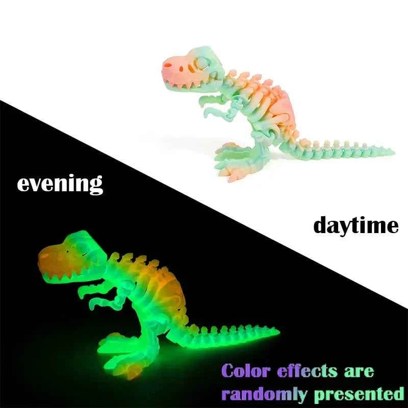 3D Printed Dragon Dinosaur Model Joints Can Move Freely Desktop Craft Ornament Gifts for Kids For Landscaping Decoration - Pedlar's Attic