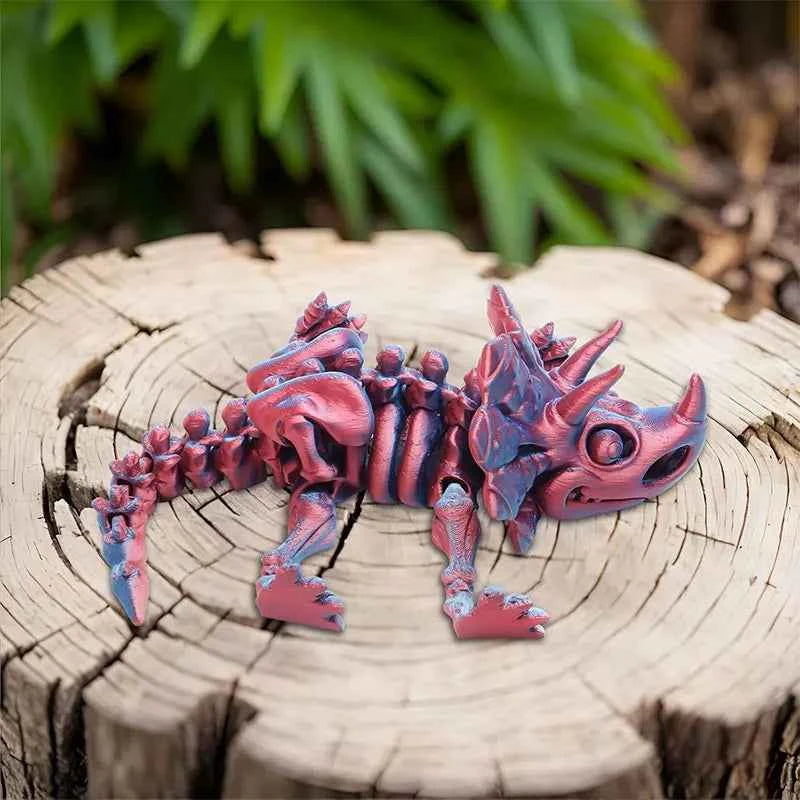 3D Printed Dragon Dinosaur Model Joints Can Move Freely Desktop Craft Ornament Gifts for Kids For Landscaping Decoration - Pedlar's Attic