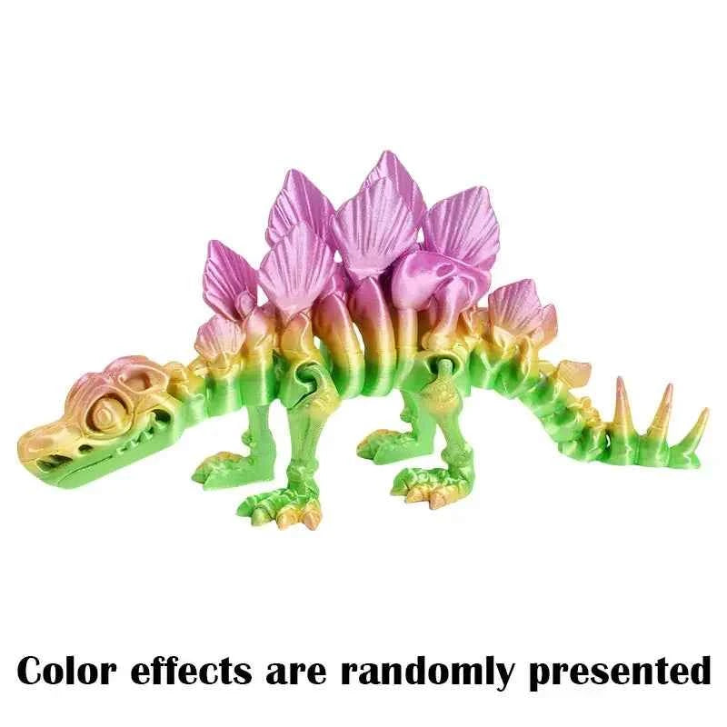 3D Printed Dragon Dinosaur Model Joints Can Move Freely Desktop Craft Ornament Gifts for Kids For Landscaping Decoration - Pedlar's Attic