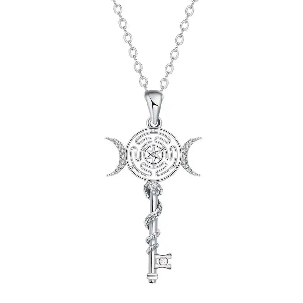 Hekate Wheel Pendant Necklace - Pedlar's Attic