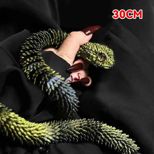 3D Printed Snake Rotatable Articulated - Pedlar's Attic