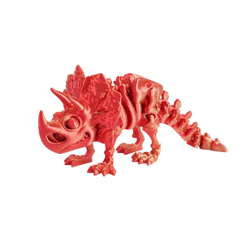 3D Printed Dragon Dinosaur Model Joints Can Move Freely Desktop Craft Ornament Gifts for Kids For Landscaping Decoration