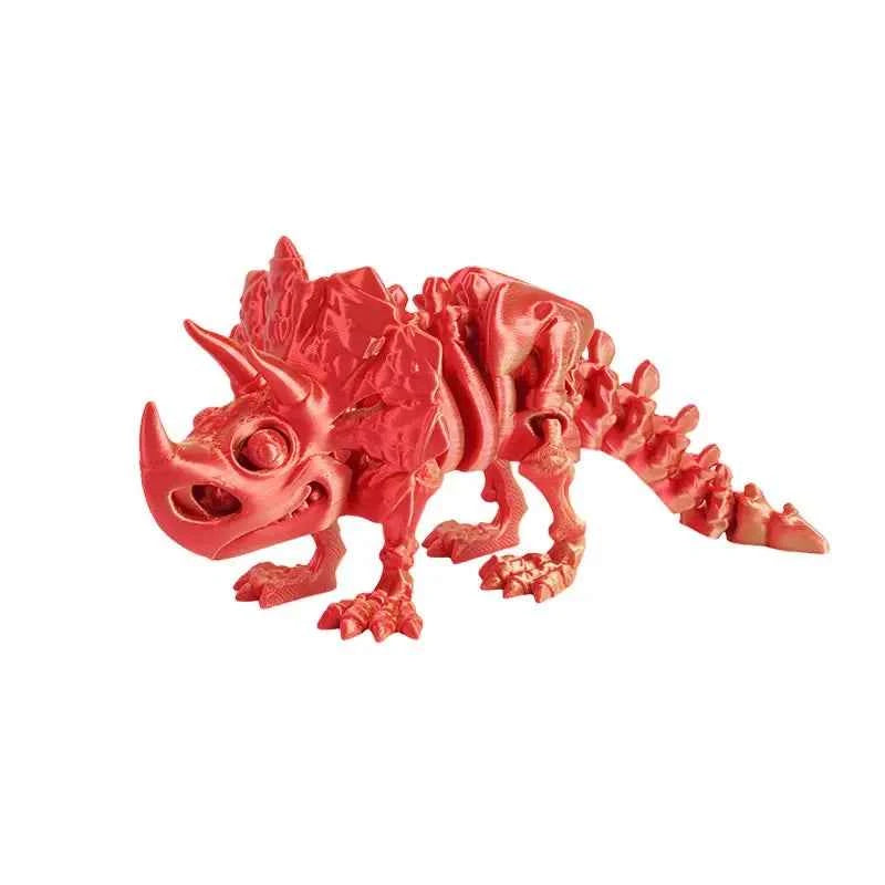 3D Printed Dragon Dinosaur Model Joints Can Move Freely Desktop Craft Ornament Gifts for Kids For Landscaping Decoration - Pedlar's Attic